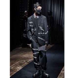 ヨウジヤマモト(Yohji Yamamoto)のヨウジヤマモト 21aw メッセージジャケット(テーラードジャケット)