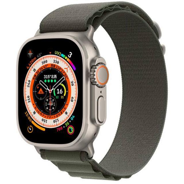 Apple Watch Ultra グリーンアルパインループ S MNHJ3J