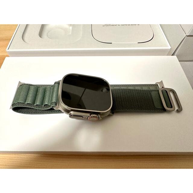 Apple Watch Ultra グリーンアルパインループ S MNHJ3J