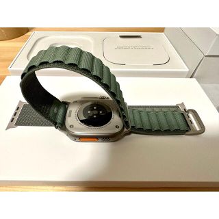 超美品 Apple Watch Ultra アルパインループ グリーン M 純正