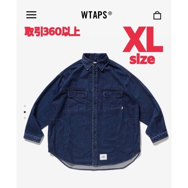 W)taps(ダブルタップス)のWTAPS 2022FW WCPO 01 LS DENIM INDIGO XL メンズのトップス(シャツ)の商品写真