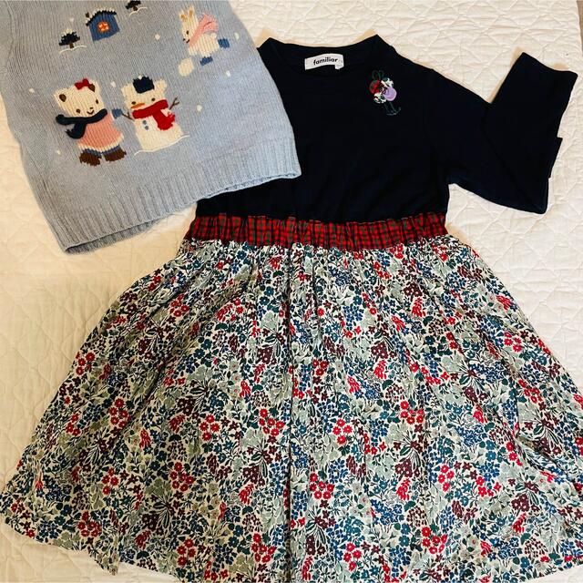 familiar - familiar 完売 カーディガン 美USED♡100cmの通販 by ♡L