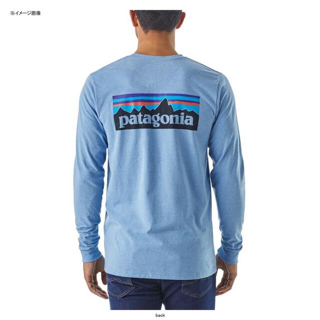 patagonia(パタゴニア)のpatagonia ロンT L LONG-SLEEVED P-6 LOGOブルー メンズのトップス(Tシャツ/カットソー(七分/長袖))の商品写真