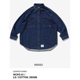 【Mサイズ】WTAPS WCPO LS COTTON DENIM  INDIGO