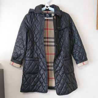 バーバリー(BURBERRY)のバーバリー キルティングコート 140 黒(コート)