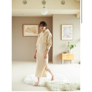 ロザリームーン(Rosary moon)のHoodie Knit Dress ROSARY MOON(ロングワンピース/マキシワンピース)