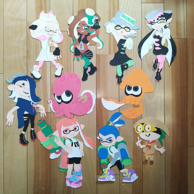 meggy様専用 スプラトゥーン風 壁面飾り ハンドメイドのハンドメイド その他(その他)の商品写真