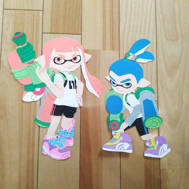 meggy様専用 スプラトゥーン風 壁面飾り ハンドメイドのハンドメイド その他(その他)の商品写真