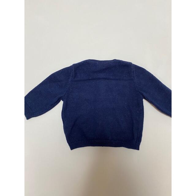 PETIT BATEAU(プチバトー)の【美品】プチバトー  カーディガン　3M キッズ/ベビー/マタニティのベビー服(~85cm)(カーディガン/ボレロ)の商品写真