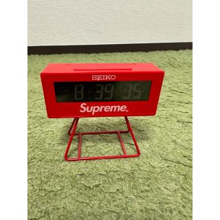 シュプリーム(Supreme)のSupreme seiko Marathon Clock  赤(置時計)