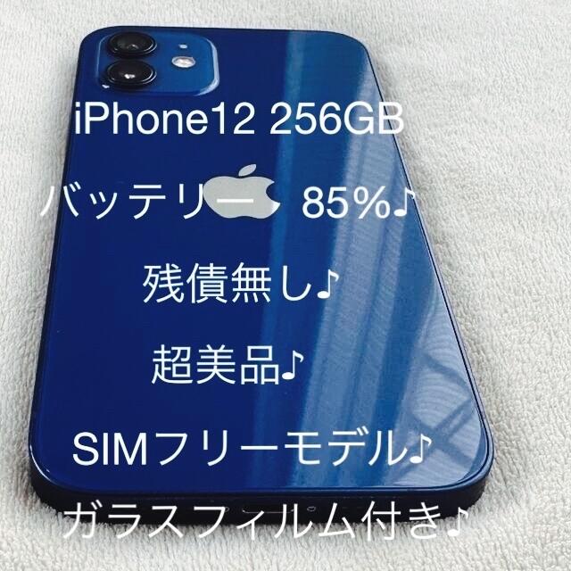 iPhone12 256 ギガ　ブルー　おまけつき♪