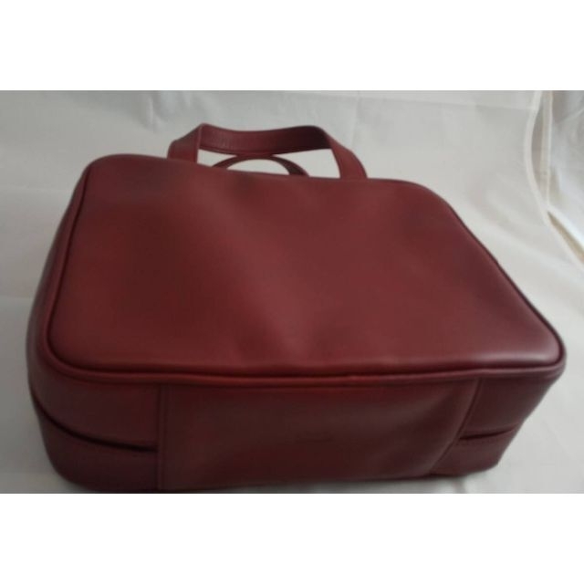 美品【Coach】 本革ハンドバッグ ダブルハンドル ジップケース
