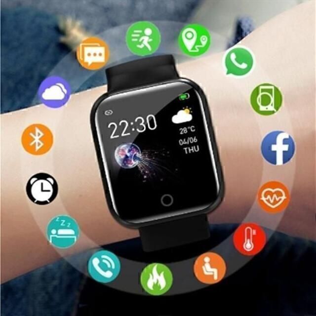 i5 高性能・多機能スマートウォッチ　ギフト プレゼント ☆ i5:白 メンズの時計(腕時計(デジタル))の商品写真