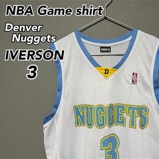 マジェスティック(Majestic)のNBA ナゲッツ 激レア ゲームシャツ アイバーソン IVERSON 入手困難(Tシャツ/カットソー(半袖/袖なし))