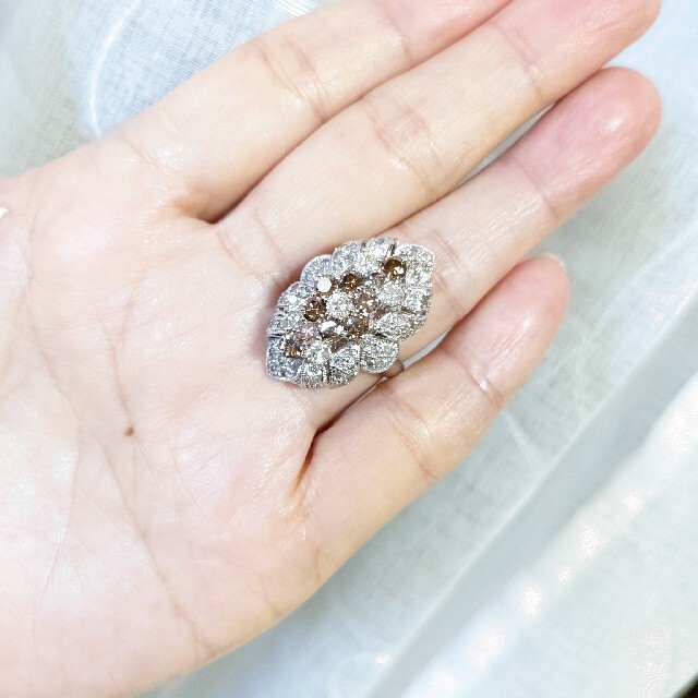 三越(ミツコシ)の⭕SOLD⭕K18 天然ダイヤモンドリング　3.50ct ❢   約12~13号 レディースのアクセサリー(リング(指輪))の商品写真