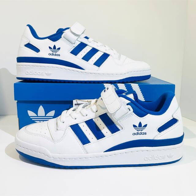 アディダススーパースターadidas/アディダス★FORUM/フォーラム★白青★FY7756★28.5