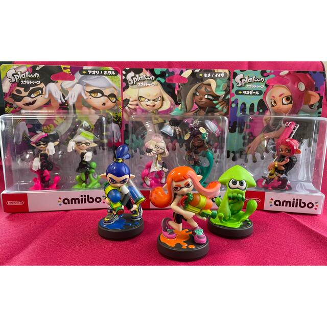 アミーボamiibo スプラトゥーン ヒメ/イイダ/ガールなど8体 （オマケ付き 任天堂 注目の福袋！