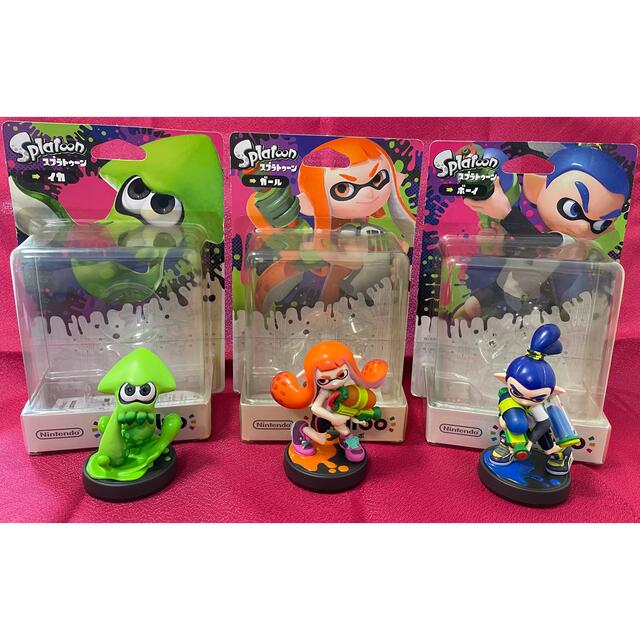 アミーボamiibo スプラトゥーン ヒメ/イイダ/ガールなど8体 （オマケ