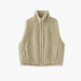 オーラリー(AURALEE)のAURALEE  SHETLAND WOOL BOA ZIP VEST(毛皮/ファーコート)