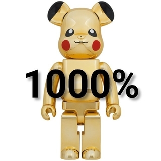 メディコムトイ(MEDICOM TOY)のBE@RBRICK ピカチュウ GOLD CHROME Ver.1000％(キャラクターグッズ)