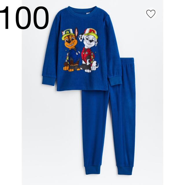 H&M(エイチアンドエム)の専用　新品未開封　パウパトロール　フリース　パジャマ　長袖　100/105 キッズ/ベビー/マタニティのキッズ服男の子用(90cm~)(パジャマ)の商品写真