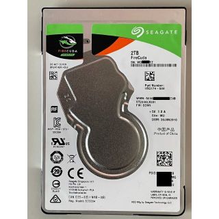 SEAGATE/シーゲート HDD 2.5インチ 2TB(PCパーツ)