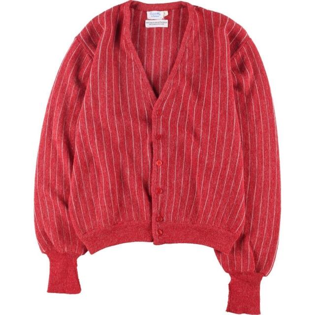古着 70~80年代 Queens way to Fashion ストライプ柄 モヘア アクリル