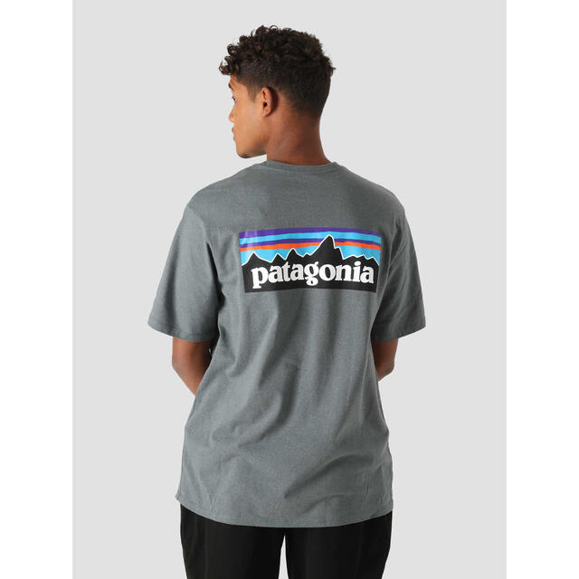patagonia Tシャツ P-6 LOGO プラムグレー XL パタゴニア