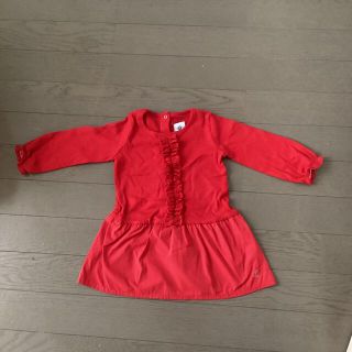 プチバトー(PETIT BATEAU)のプチバトーワンピース12m(ワンピース)