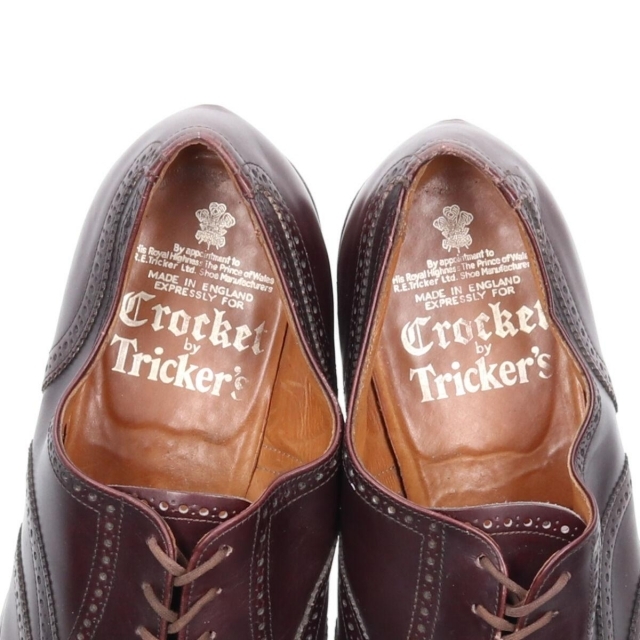 Trickers(トリッカーズ)の古着 トリッカーズ Tricker's Crocket ウイングチップシューズ 英国製 10 1/saa010537 メンズの靴/シューズ(ドレス/ビジネス)の商品写真
