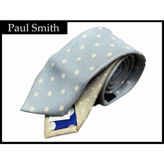 ポールスミス(Paul Smith)のG② ポールスミス 日本製 シルク 100% ドット 水玉 総柄 切替 ネクタイ(ネクタイ)