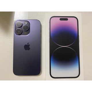 アップル(Apple)のiPhone14Pro 128GB ディープパープル(スマートフォン本体)