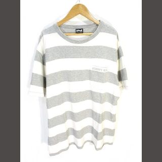 ショット(schott)のSCHOTT Tシャツ 半袖 胸ポケット グレー ホワイト XL ZX(Tシャツ/カットソー(半袖/袖なし))