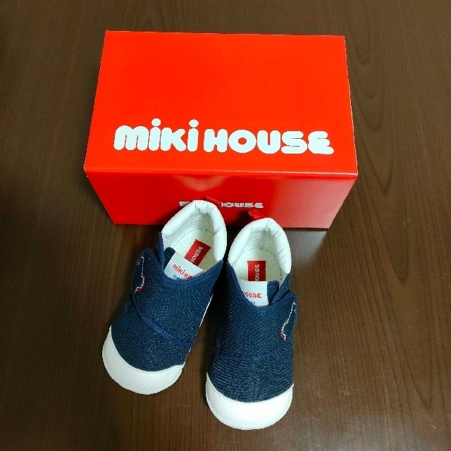 mikihouse(ミキハウス)の【試着のみ美品】ミキハウス ファーストシューズ13.5cm キッズ/ベビー/マタニティのベビー靴/シューズ(~14cm)(スニーカー)の商品写真