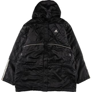 アディダス(adidas)の古着 90年代 アディダス adidas フード付き キルティングジャケット パファージャケット メンズXL ヴィンテージ /eaa268412(ダウンジャケット)