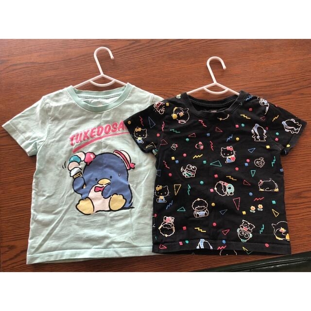 Graniph(グラニフ)の2枚組 graniph グラニフ Tシャツ サンリオ 110cm  キッズ/ベビー/マタニティのキッズ服女の子用(90cm~)(Tシャツ/カットソー)の商品写真