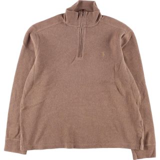 ラルフローレン(Ralph Lauren)の古着 ラルフローレン Ralph Lauren POLO by Ralph Lauren ハーフジップスウェットシャツ トレーナー メンズL /eaa286344(スウェット)