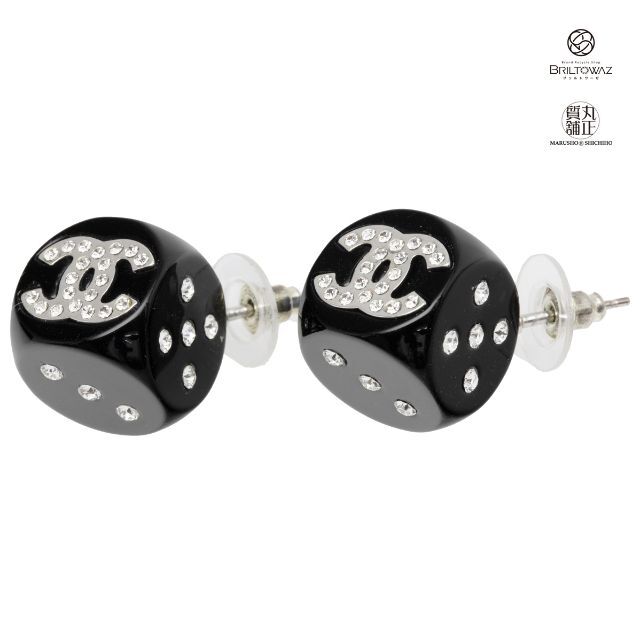 アウトレット値下げ 美品☆CHANEL☆サイコロ ダイス ピアス portalf.com.br