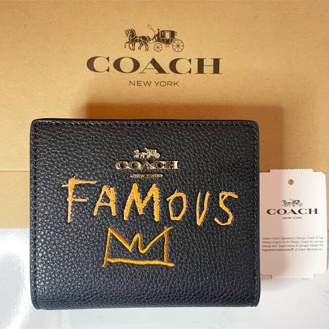 COACH(コーチ)の【新品-未使用】COACH バスキア コラボ  二つ折り財布  ブラック レディースのファッション小物(財布)の商品写真