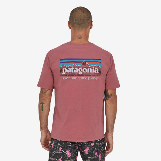 patagonia(パタゴニア)のpatagonia Tシャツ　6 Mission Organic ピンク XL メンズのトップス(Tシャツ/カットソー(半袖/袖なし))の商品写真