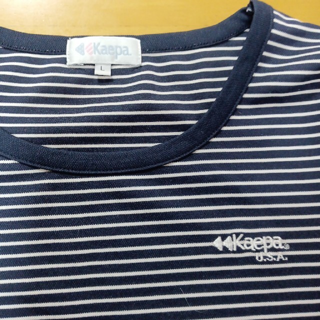 Kaepa(ケイパ)のハナママ様専用ページです。   白紺ボーダー　七分袖Tシャツ レディースのトップス(Tシャツ(長袖/七分))の商品写真