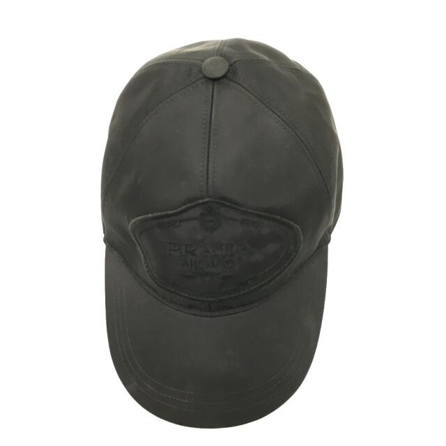 PRADA プラダ カナパ ベースボールキャップ 帽子 黒