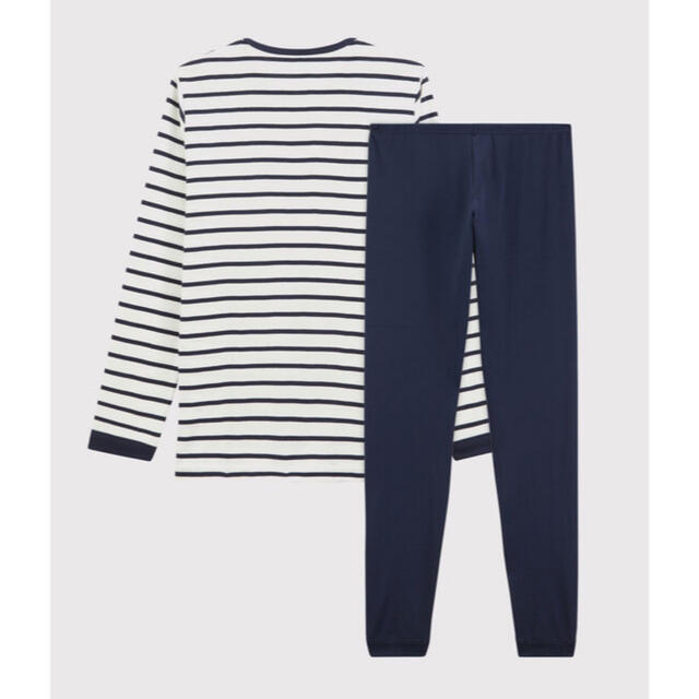 PETIT BATEAU(プチバトー)の新品 プチバトー メンズ L 18ans マリニエール 長袖 パジャマ メンズのメンズ その他(その他)の商品写真