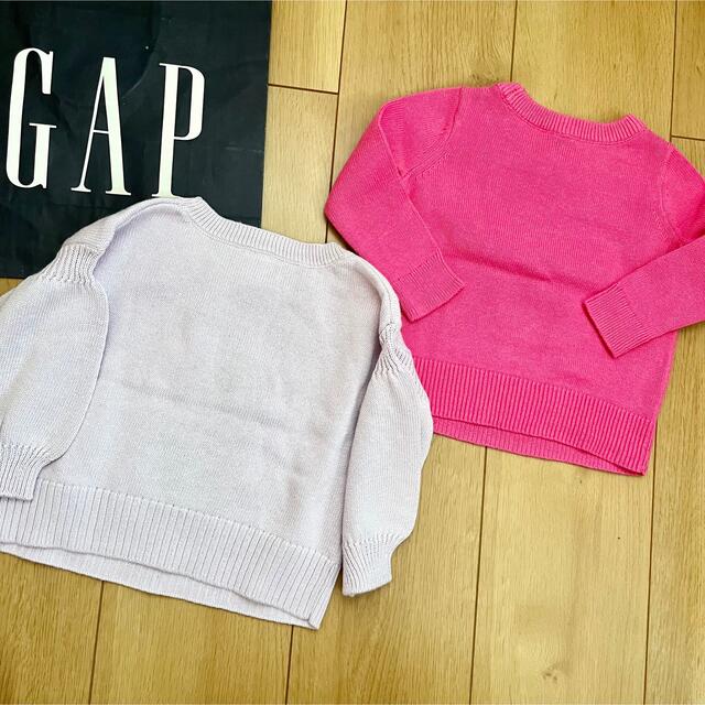 babyGAP(ベビーギャップ)の新品　baby gap セーター　ニット　80 女の子　冬　トップス　ピンク キッズ/ベビー/マタニティのベビー服(~85cm)(ニット/セーター)の商品写真