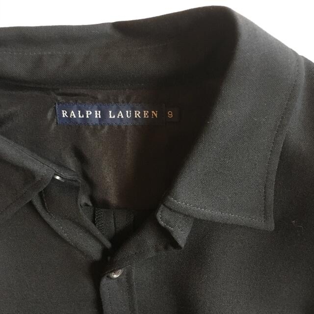 Ralph Lauren(ラルフローレン)の　　　ワンピース　黒　毛68%レーヨン27%ナイロン5%       レディースのワンピース(ロングワンピース/マキシワンピース)の商品写真