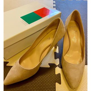 ギンザカネマツ(GINZA Kanematsu)のかねまつパンプス/23.5㎝/7.5㎝ヒール/beige(ハイヒール/パンプス)