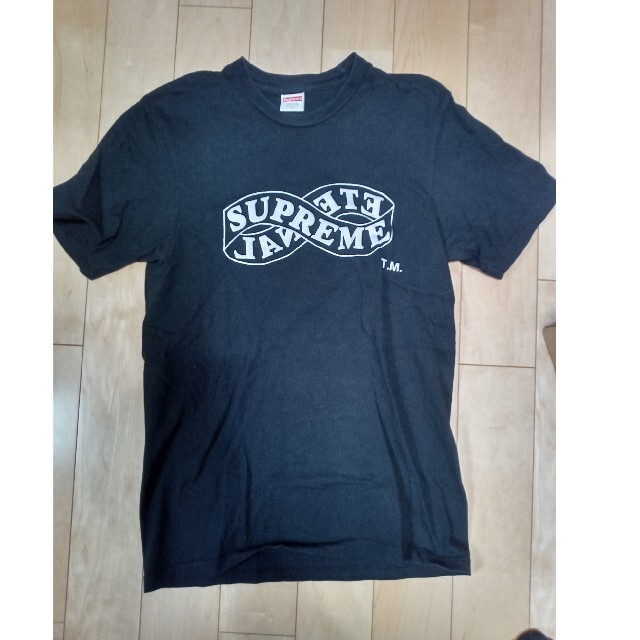 BlackSIZEsupremeEternal Teeエターナル&Tシャツステッカー付きＳサイズ黒