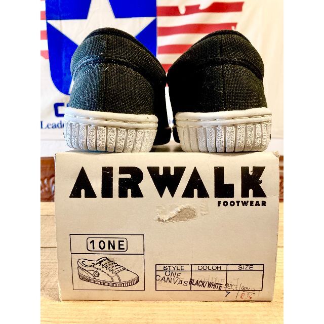 AIRWALK - ☆90s!希少レア!エア ウォーク 黒/白 25cm デッド AIRWALK - ☆90s!希少レア!エア ウォーク 黒/白 25cm デッド