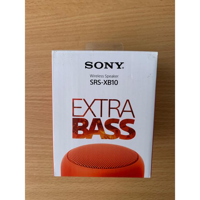 SONY(ソニー)のソニー ワイヤレススピーカー SRS-XB10/オレンジレッド スマホ/家電/カメラのオーディオ機器(スピーカー)の商品写真