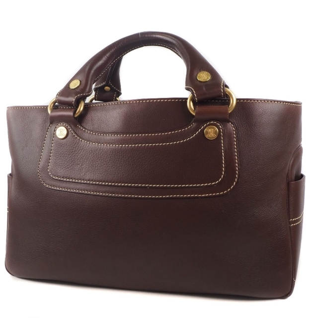 CELINE】セリーヌ ブギーバッグ カーフ 茶 レディース ハンドバッグ
